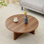 Tavolino rotondo in MDF versatile