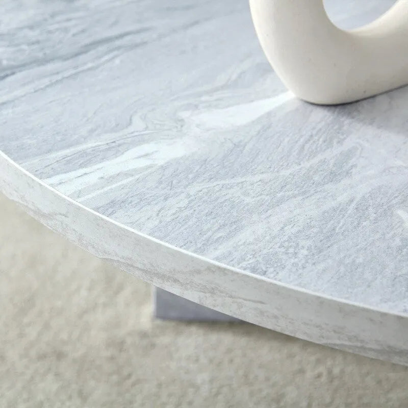Tavolino rotondo in MDF versatile