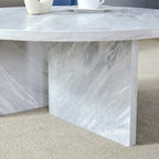 Tavolino rotondo in MDF versatile