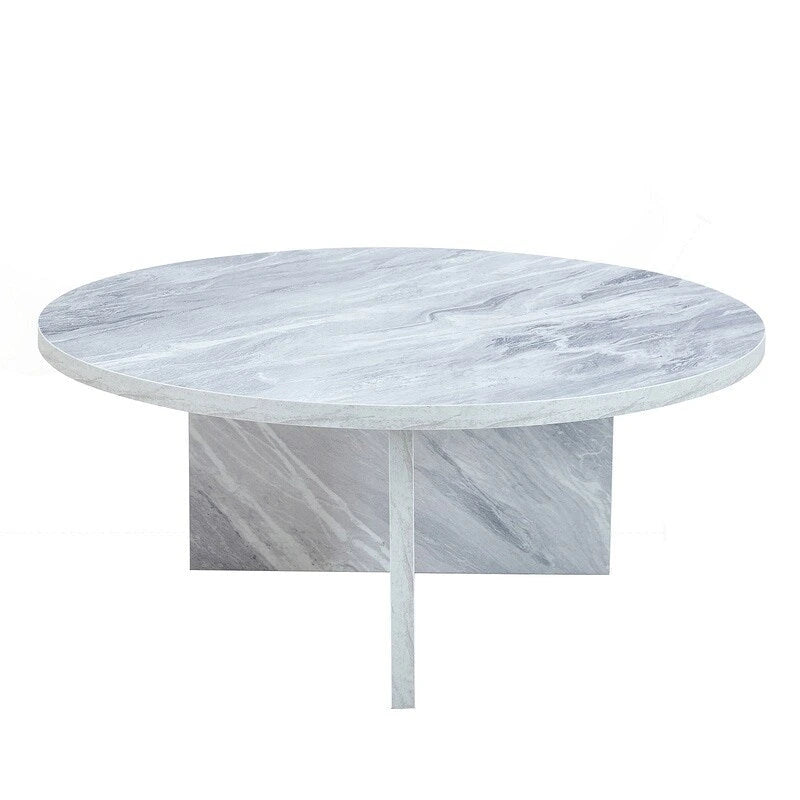 Tavolino rotondo in MDF versatile