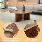 Tavolino rotondo in MDF versatile