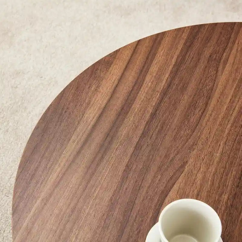 Tavolino rotondo in MDF versatile