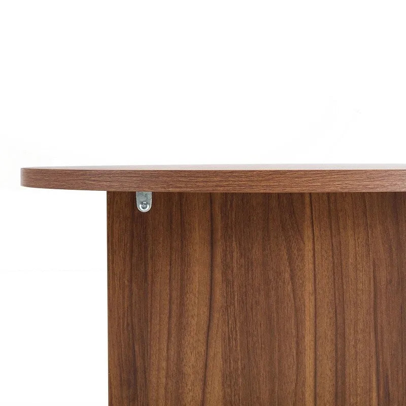 Tavolino rotondo in MDF versatile