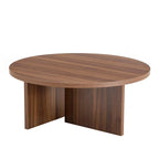 Tavolino rotondo in MDF versatile
