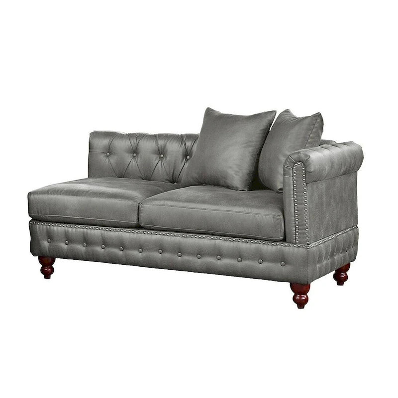 Divanetto Reversibile Monobraccio in Similpelle Traspirante Color Caffè Scuro, Trapuntato, 1 Pezzo, Divano, Mobili Soggiorno