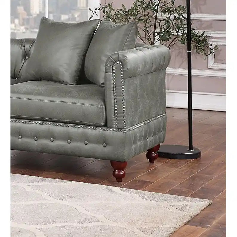 Divanetto Reversibile Monobraccio in Similpelle Traspirante Color Caffè Scuro, Trapuntato, 1 Pezzo, Divano, Mobili Soggiorno