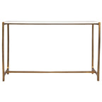 Affinity Marble Top Console Table - 47.25 - White and Gold