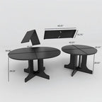 Tavolo da pranzo per cucina rustica con piano ovale allungabile