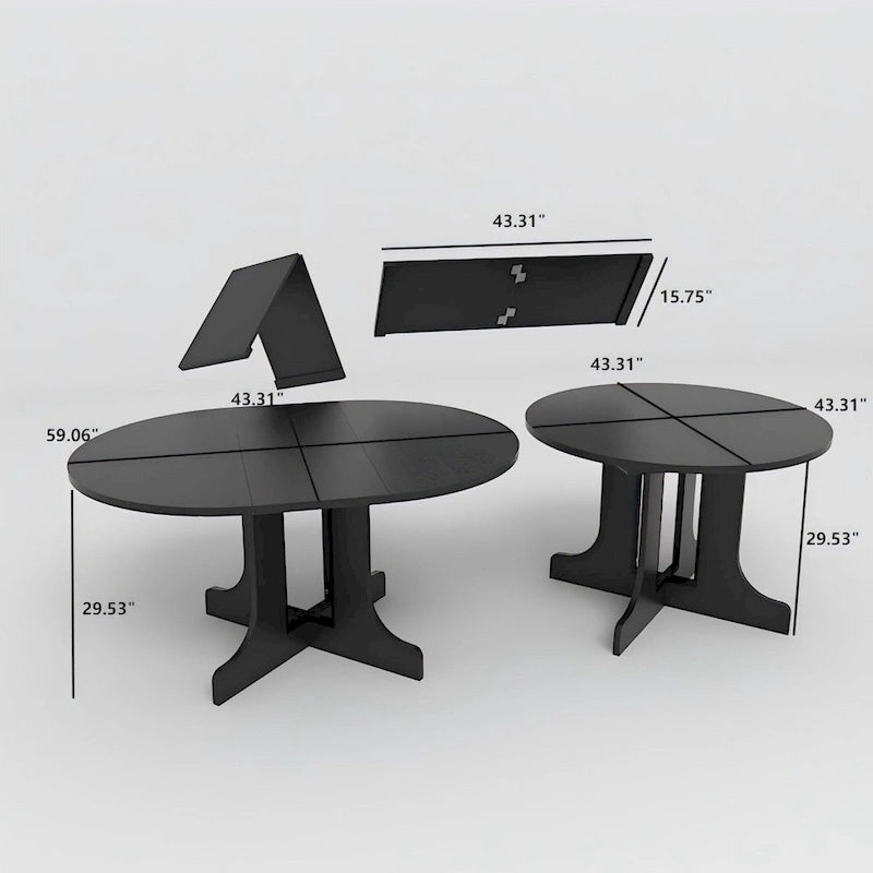 Tavolo da pranzo per cucina rustica con piano ovale allungabile