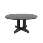 Tavolo da pranzo per cucina rustica con piano ovale allungabile