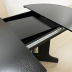 Tavolo da pranzo per cucina rustica con piano ovale allungabile
