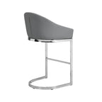 Sgabello da bancone imbottito da 66 cm