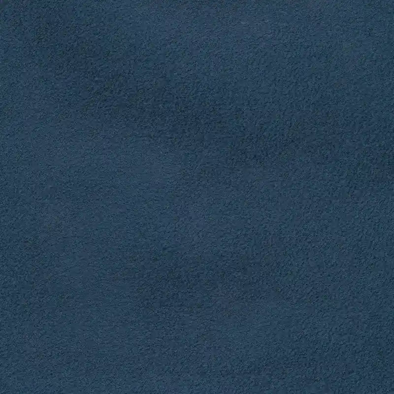 Divanetto in microfibra blu navy con schienale a cuscino