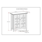 Mobiletto da magazzino in legno massello da 99 cm - 99largh x 43prof x 107h