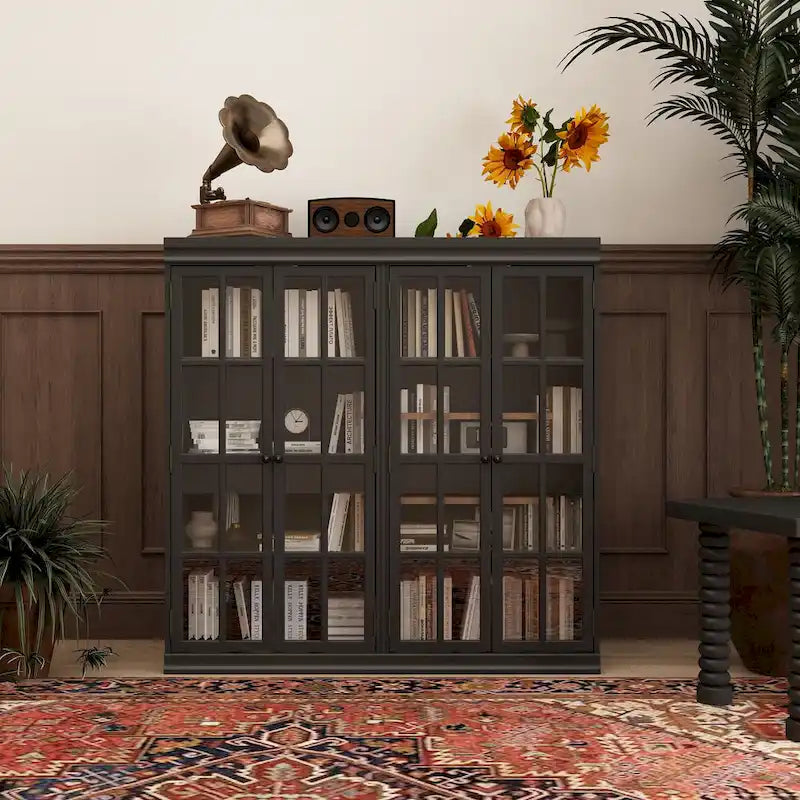 Elegante credenza per riporre oggetti, mobile da buffet, libreria, vetrinetta