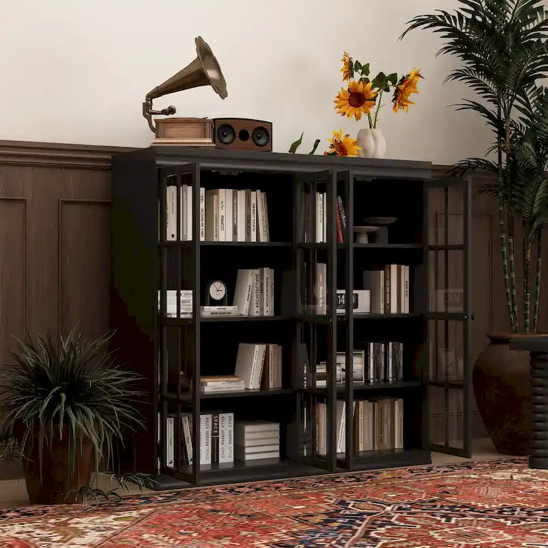 Elegante credenza per riporre oggetti, mobile da buffet, libreria, vetrinetta