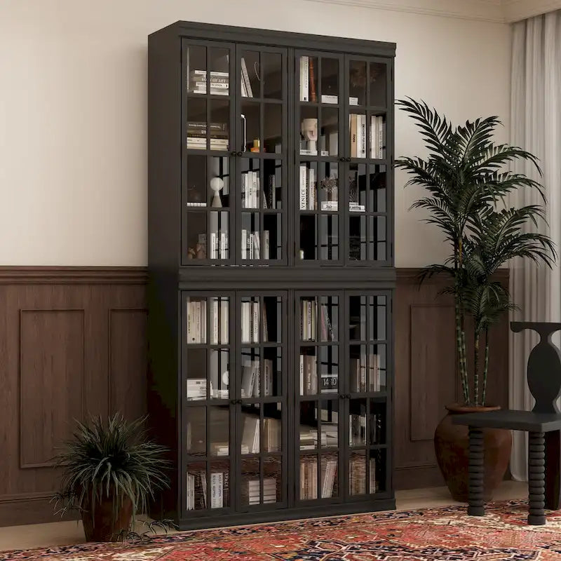 Elegante credenza per riporre oggetti, mobile da buffet, libreria, vetrinetta