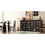 Elegante credenza per riporre oggetti, mobile da buffet, libreria, vetrinetta