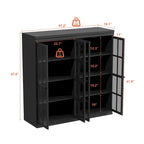 Elegante credenza per riporre oggetti, mobile da buffet, libreria, vetrinetta