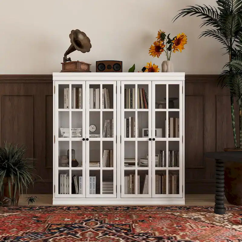 Elegante credenza per riporre oggetti, mobile da buffet, libreria, vetrinetta