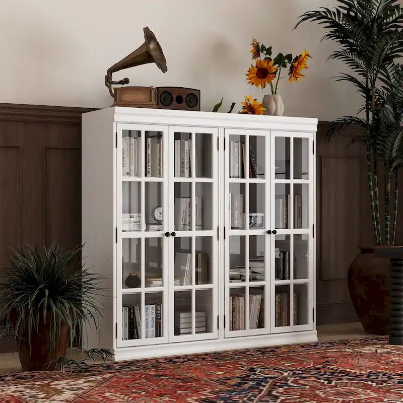 Elegante credenza per riporre oggetti, mobile da buffet, libreria, vetrinetta