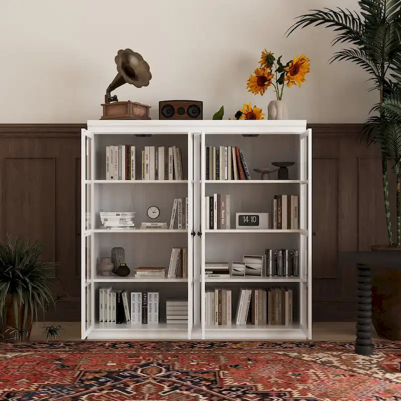 Elegante credenza per riporre oggetti, mobile da buffet, libreria, vetrinetta