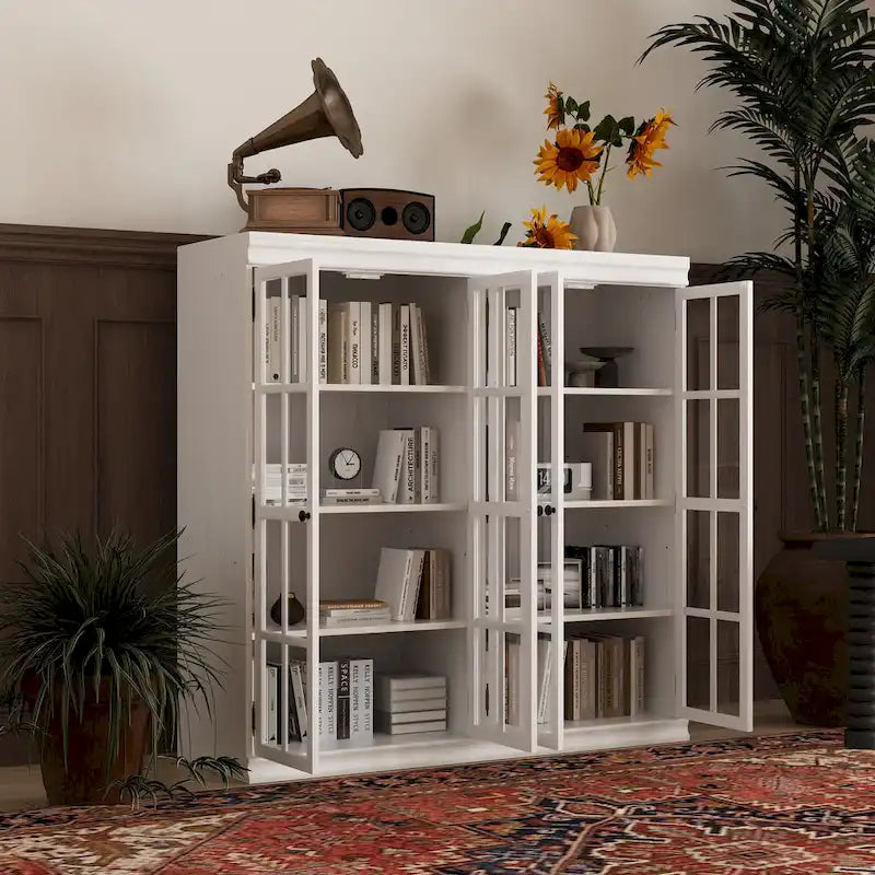 Elegante credenza per riporre oggetti, mobile da buffet, libreria, vetrinetta