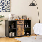 Mobiletto buffet da fattoria, credenza, mobile bar, schedario, consolle - 48 x 16 x 31,5 (L x P x H)