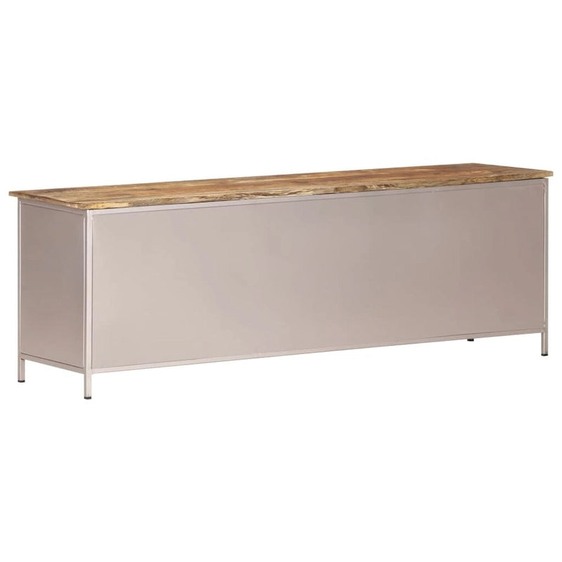 Mobile TV 47.2x11.8x15.7 Legno Grezzo di Mango