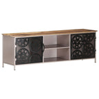 Mobile TV 47.2x11.8x15.7 Legno Grezzo di Mango
