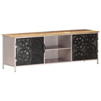 Mobile TV 47.2x11.8x15.7 Legno Grezzo di Mango