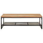 Tavolino da Salotto 43,3x23,6x13,8 in Legno Massello di Acacia - 43,3 x 23,6 x 13,8