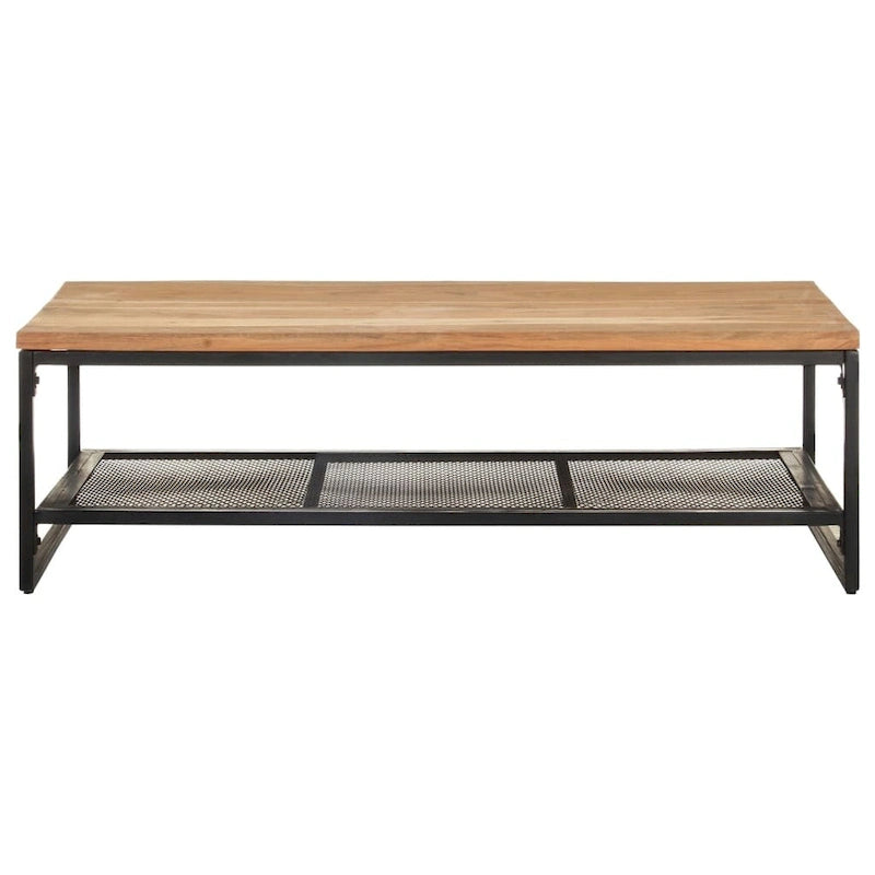 Tavolino da Salotto 43,3x23,6x13,8 in Legno Massello di Acacia - 43,3 x 23,6 x 13,8
