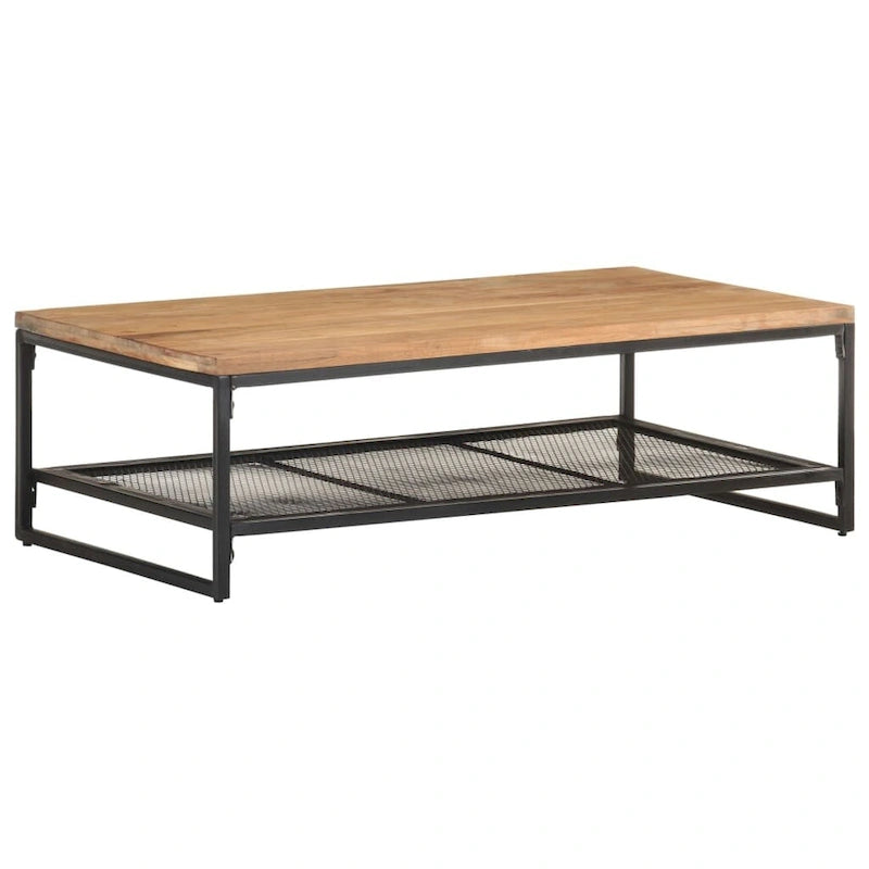 Tavolino da Salotto 43,3x23,6x13,8 in Legno Massello di Acacia - 43,3 x 23,6 x 13,8