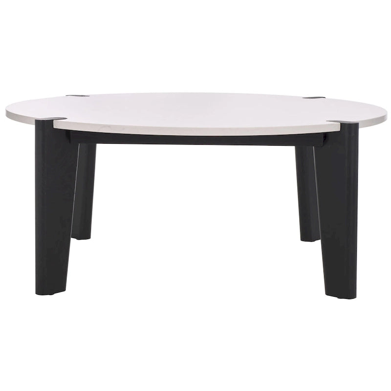 Tavolino rotondo con ripiano in marmo - 101,6 cm L x 101,6 cm P x 40,6 cm H - 101,6L x 101,6P x 40,6H