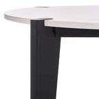 Tavolino rotondo con ripiano in marmo - 101,6 cm L x 101,6 cm P x 40,6 cm H - 101,6L x 101,6P x 40,6H