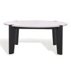 Tavolino rotondo con ripiano in marmo - 101,6 cm L x 101,6 cm P x 40,6 cm H - 101,6L x 101,6P x 40,6H