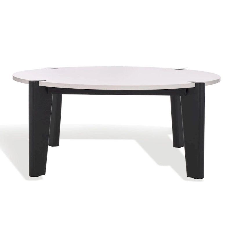 Tavolino rotondo con ripiano in marmo - 101,6 cm L x 101,6 cm P x 40,6 cm H - 101,6L x 101,6P x 40,6H