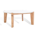 Tavolino rotondo con ripiano in marmo - 101,6 cm L x 101,6 cm P x 40,6 cm H - 101,6L x 101,6P x 40,6H