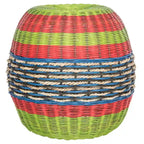 Sgabello multi vimini in rattan a barile - 18 x 18 x 18 - 18Lx18Px18A
