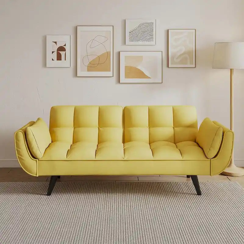 57 divano letto futon, divano pieghevole convertibile reclinabile per soggiorno