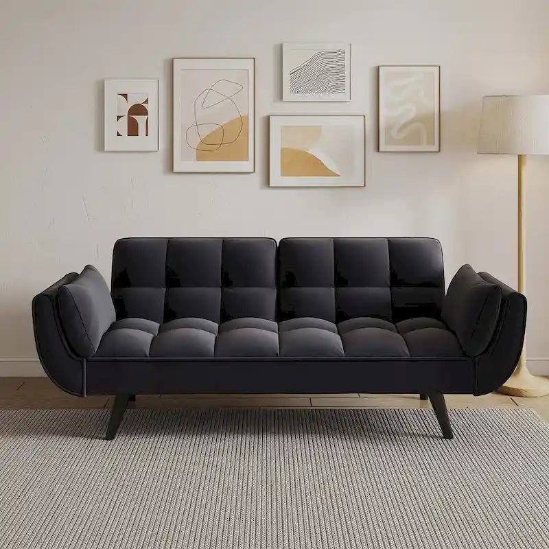 57 divano letto futon, divano pieghevole convertibile reclinabile per soggiorno