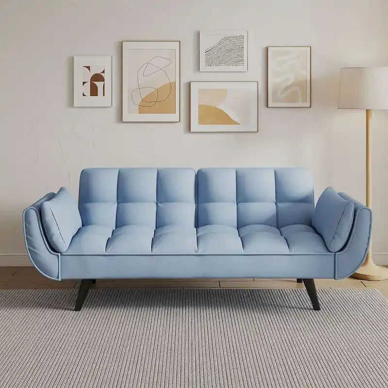 57 divano letto futon, divano pieghevole convertibile reclinabile per soggiorno