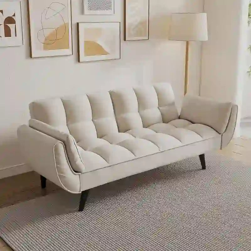 57 divano letto futon, divano pieghevole convertibile reclinabile per soggiorno