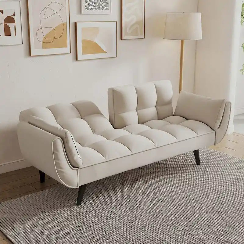 57 divano letto futon, divano pieghevole convertibile reclinabile per soggiorno