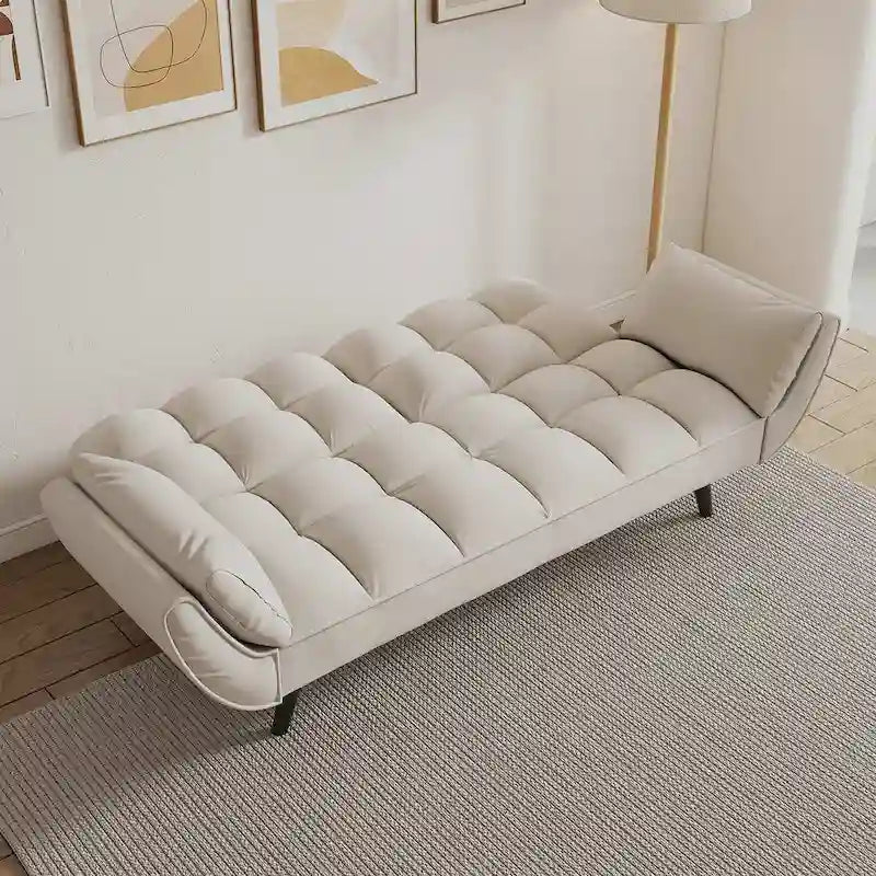 57 divano letto futon, divano pieghevole convertibile reclinabile per soggiorno