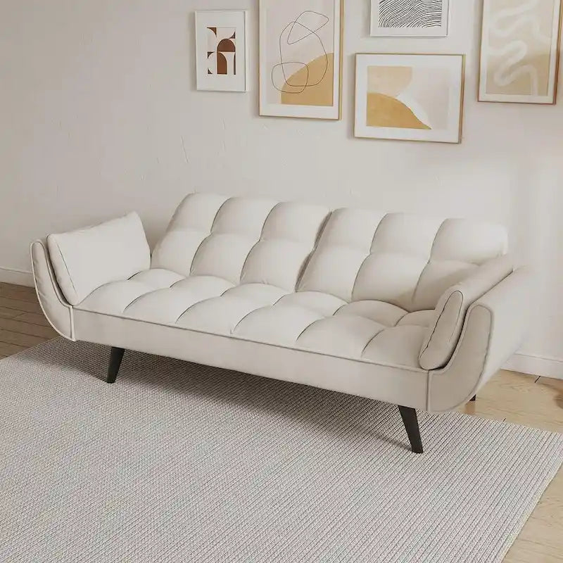 57 divano letto futon, divano pieghevole convertibile reclinabile per soggiorno