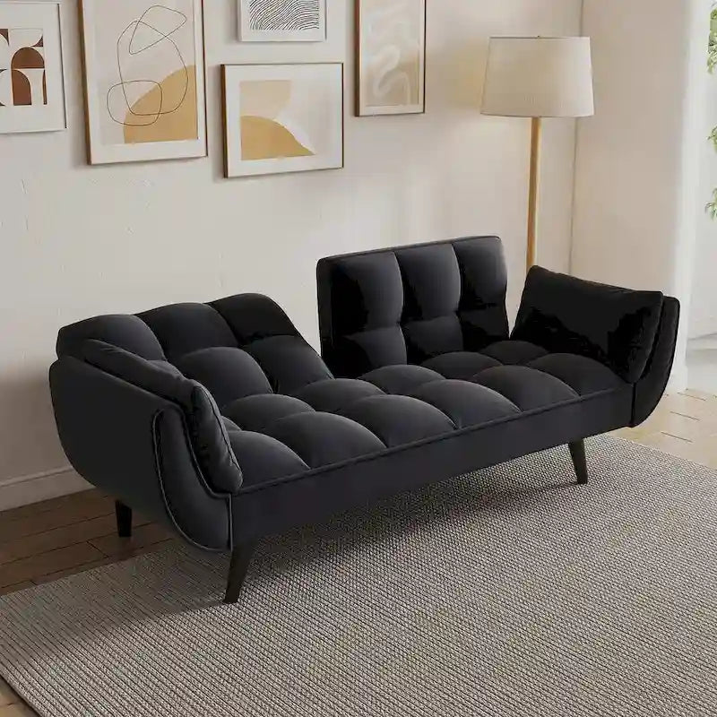 57 divano letto futon, divano pieghevole convertibile reclinabile per soggiorno