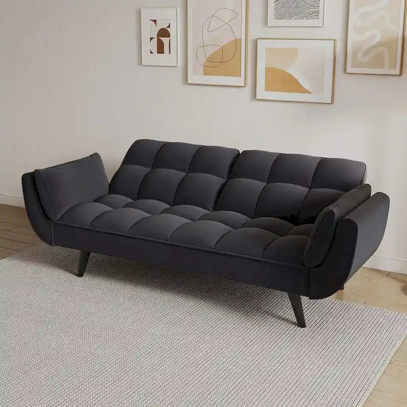 57 divano letto futon, divano pieghevole convertibile reclinabile per soggiorno
