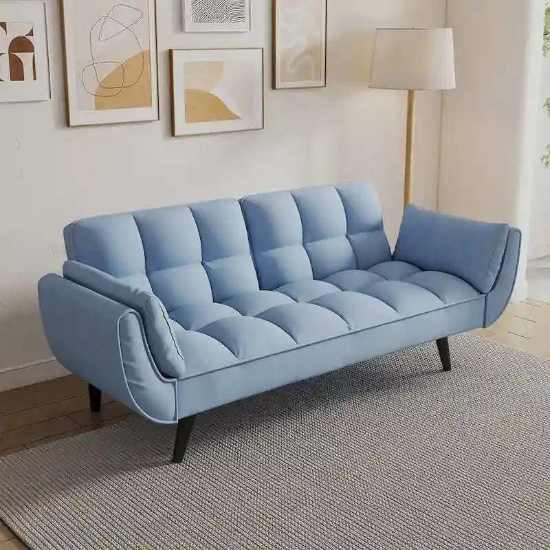 57 divano letto futon, divano pieghevole convertibile reclinabile per soggiorno